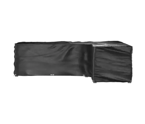 Dārza Mēbeļu Pārklāji, L-Forma, 2Gb., 18 Gredzeni, 285X220X80Cm Vidaxl