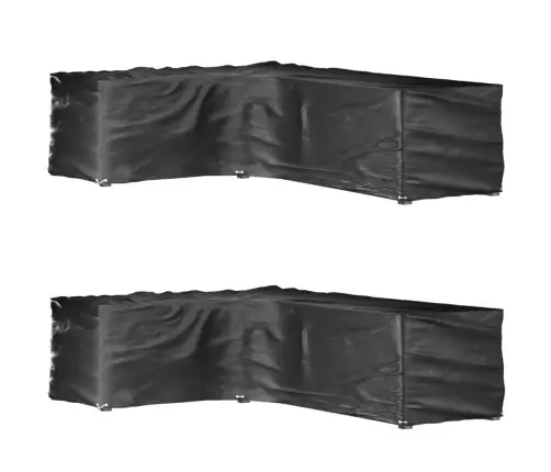 Mēbeļu Pārklāji, L-Forma, 2 Gab., 16 Gredzeni, 210X260X80 Cm Vidaxl