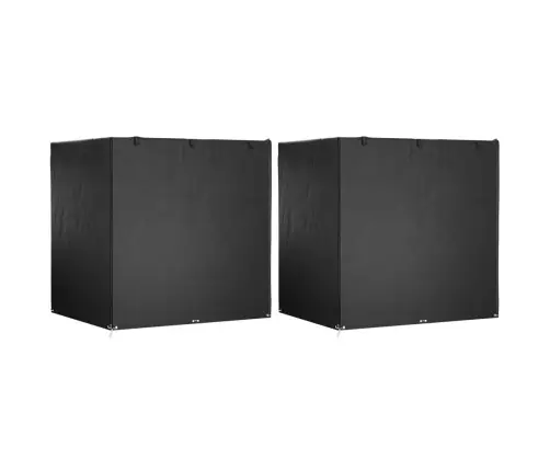 Supamų Suoliukų Uždangalai, 2Vnt., 220X177X220cm Polietilenas