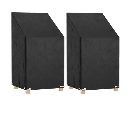 Dārza Krēsla Pārsegi, 2 Gab., 8 Gredzeni, 65X65X80/120 Cm, Pe Vidaxl