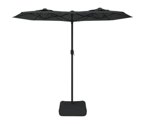 Saulessargs Ar 2 Jumtiņiem, Antracītpelēks, 316X145 Cm Vidaxl