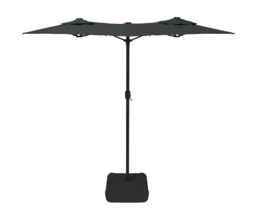 Saulessargs Ar 2 Jumtiņiem, Antracītpelēks, 316X145 Cm Vidaxl