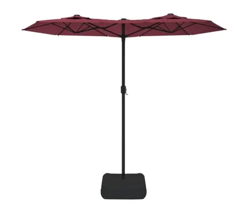 Kahe Varjuga Aia Päikesevari, Bordoopunane, 316X145 Cm