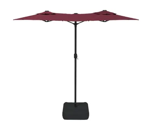 Kahe Varjuga Aia Päikesevari, Bordoopunane, 316X145 Cm