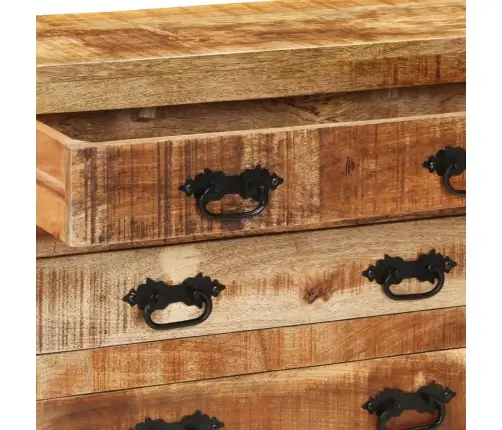 Kumode Ar 3 Atvilktnēm, 80X30X65 Cm, Neapstrādāts Mango Koks Vidaxl