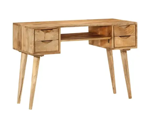 Rakstāmgalds Ar Atvilktnēm, 110X47X76 Cm, Mango Masīvkoks Vidaxl