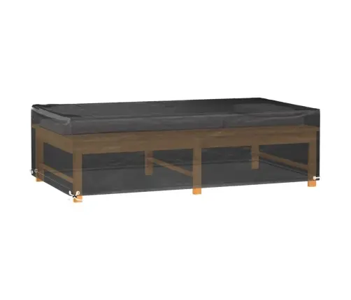 Dārza Mēbeļu Pārklājs, 8 Gredzeni, 125X70X35 Cm , Taisnstūra Vidaxl