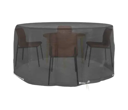 Dārza Mēbeļu Pārklājs, 10 Gredzeni, Ø230X90 Cm, Apaļš Vidaxl