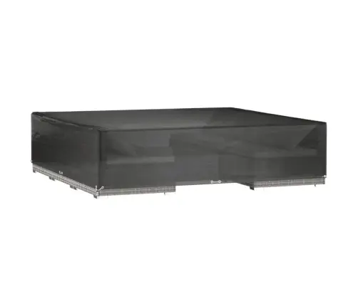 Dārza Mēbeļu Pārklājs, 16 Gredzeni, 240X240X55 Cm, Kvadrāta Vidaxl