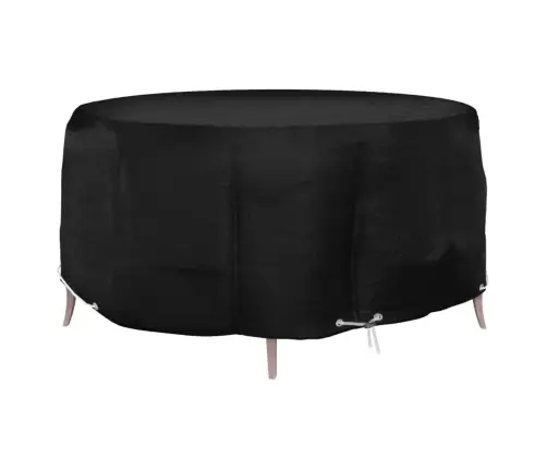 Dārza Mēbeļu Pārklājs, 10 Gredzeni, Ø260X90 Cm, Apaļš Vidaxl