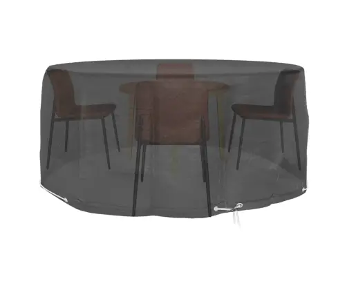 Dārza Mēbeļu Pārklājs, 10 Gredzeni, Ø260X90 Cm, Apaļš Vidaxl