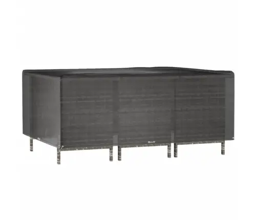 Dārza Mēbeļu Pārklājs, 12 Gredzeni, 270X180X90 Cm, Taisnstūra Vidaxl