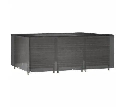 Dārza Mēbeļu Pārklājs, 16 Gredzeni, 278X204X105 Cm, Taisnstūra Vidaxl