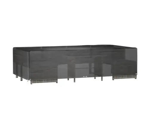 Dārza Mēbeļu Pārklājs, 12 Gredzeni, 315X160X75 Cm, Taisnstūra Vidaxl