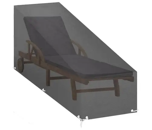 Sauļošanās Krēsla Pārsegs, 200X65X35/60 Cm, Polietilēns Vidaxl