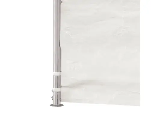 Nojume Ar Jumtu, Balta, 11,15X4,08X3,22 M, Polietilēns Vidaxl