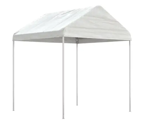 Katusega Varjualune, Valge, 15,61 X 2,28 X 2,69 M, Polüetüleen