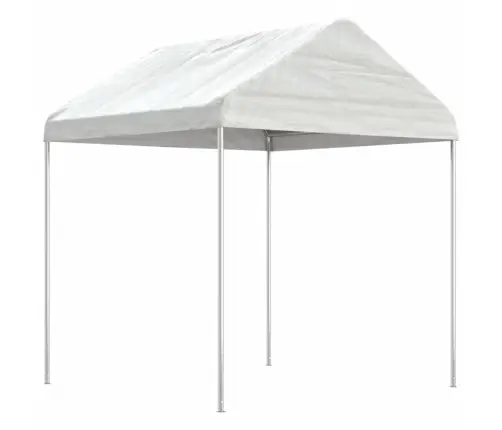 Nojume Ar Jumtu, Balta, 20,07X2,28X2,69 M, Polietilēns Vidaxl