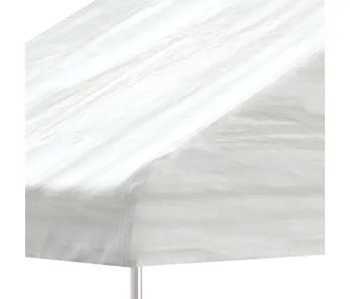 Katusega Varjualune, Valge, 15,61 X 4,08 X 3,22 M, Polüetüleen