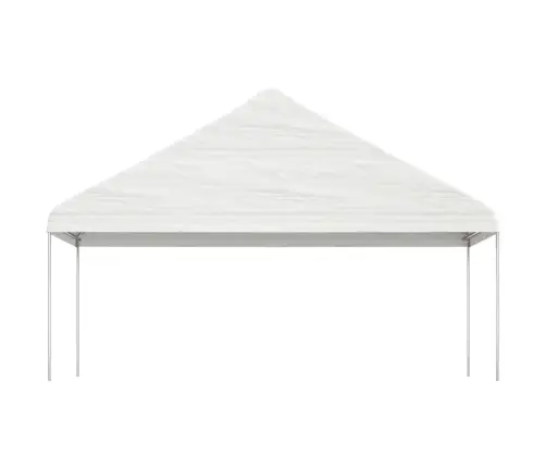 Nojume Ar Jumtu, Balta, 13,38X5,88X3,75 M, Polietilēns Vidaxl