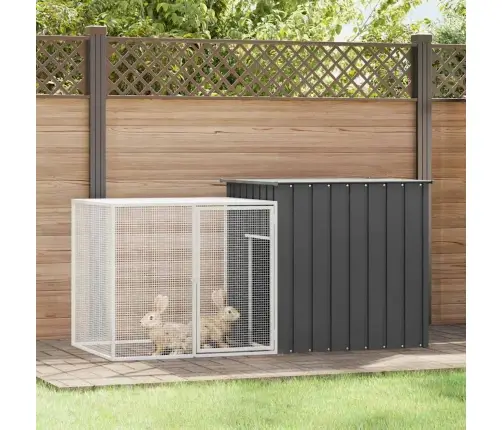 Triušių Narvas, Antracito, 200X91X100cm Plienas