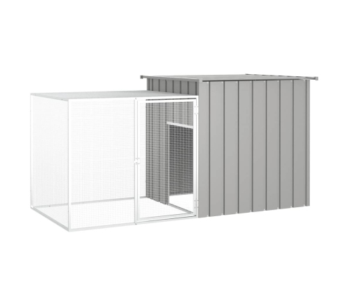 Triušių Narvas, Pilkas, 200X91X100cm Galvanizuotas Plienas