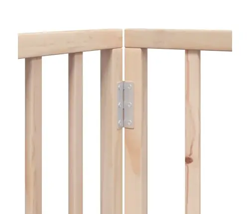 Suņu Vārti Ar Durvīm, Salokāmi, 9 Paneļi, 450 Cm, Papeles Koks Vidaxl