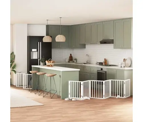 Varteliai Šunims Su Durimis, 12 Segmentų, Balti, 600cm Tuopa