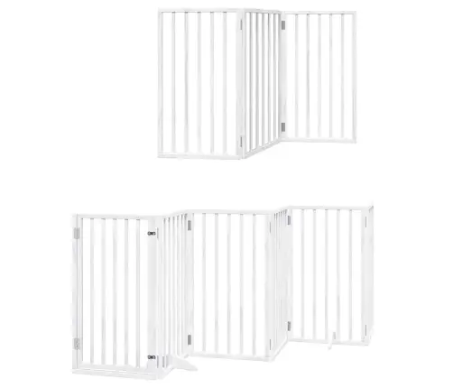 Suņu Vārti Ar Durvīm, Salokāmi, 9 Paneļi, 450 Cm, Papeles Koks Vidaxl