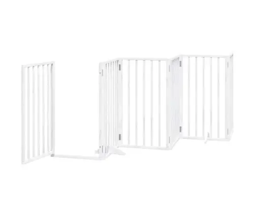 Suņu Vārti Ar Durvīm, Salokāmi, 12 Paneļi, 600 Cm, Papeles Koks Vidaxl