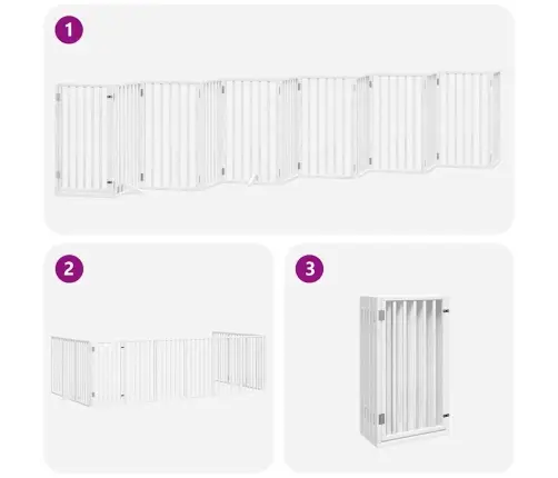 Suņu Vārti Ar Durvīm, Salokāmi, 12 Paneļi, 600 Cm, Papeles Koks Vidaxl