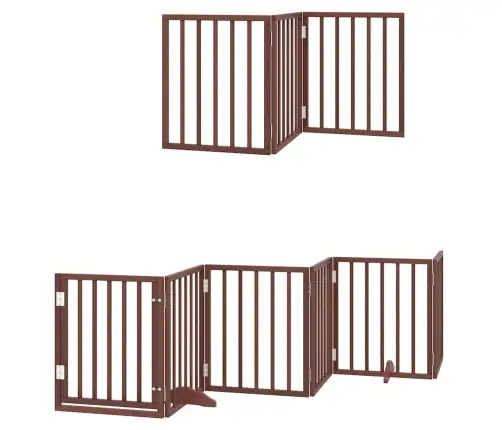 Varteliai Šunims Su Durimis, 15 Segmentų, Rudi, 750cm Tuopa