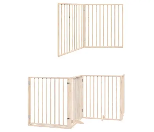 Kokkupandav Koeravärav Uksega, 8 Paneeli, 640 cm Paplipuit