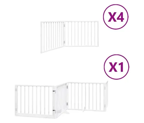 Suņu Vārti Ar Durvīm, Salokāmi, 12 Paneļi, 960 Cm, Papeles Koks Vidaxl