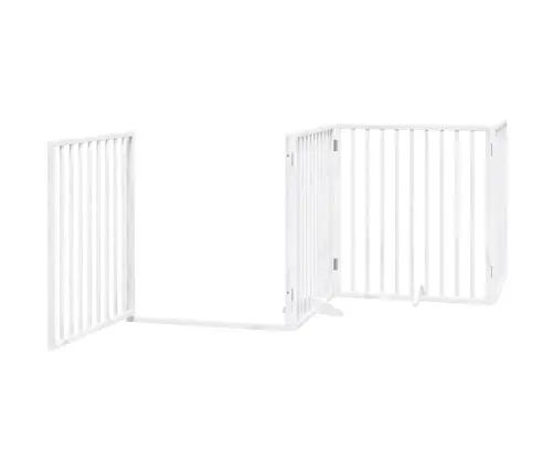 Varteliai Šunims Su Durimis, 6 Segmentai, Balti, 480cm Tuopa