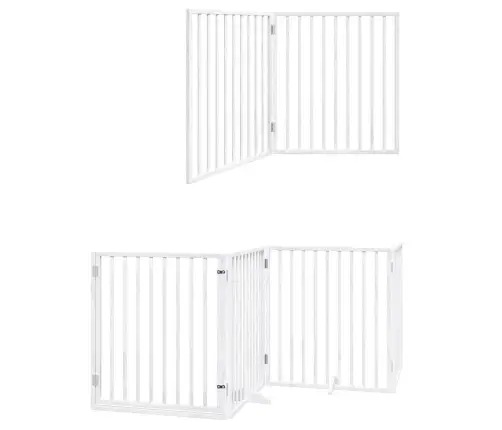 Varteliai Šunims Su Durimis, 12 Segmentų, Balti, 960cm Tuopa