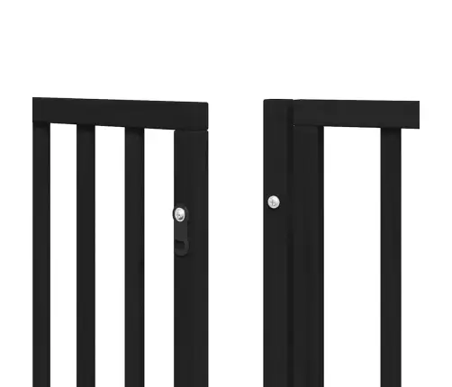 Varteliai Šunims Su Durimis, 6 Segmentai, Juodi, 480cm Tuopa