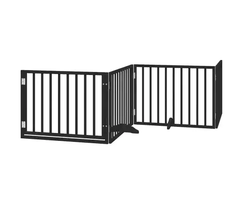 Varteliai Šunims Su Durimis, 8 Segmentai, Juodi, 640cm Tuopa