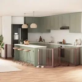 Varteliai Šunims Su Durimis, 10 Segmentų, Rudi, 800cm Tuopa