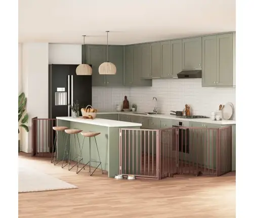 Varteliai Šunims Su Durimis, 10 Segmentų, Rudi, 800cm Tuopa