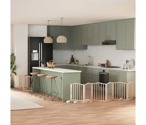 Varteliai Šunims Su Durimis, 9 Segmentai, 450cm Tuopos Mediena