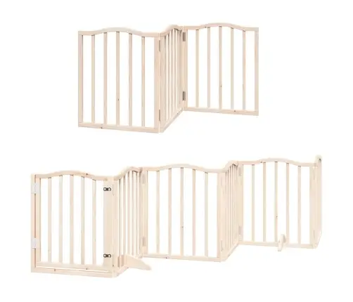 Varteliai Šunims Su Durimis, 15 Segmentų, 750cm Tuopos Mediena