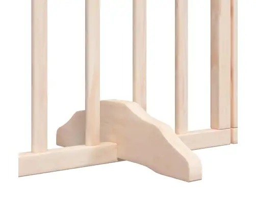 Suņu Vārti Ar Durvīm, Salokāmi, 12 Paneļi, 600 Cm, Papeles Koks Vidaxl