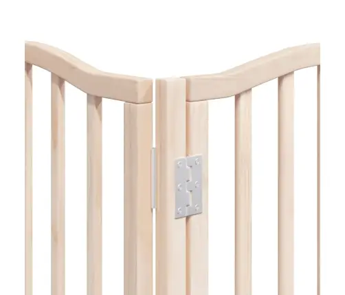 Suņu Vārti Ar Durvīm, Salokāmi, 12 Paneļi, 600 Cm, Papeles Koks Vidaxl