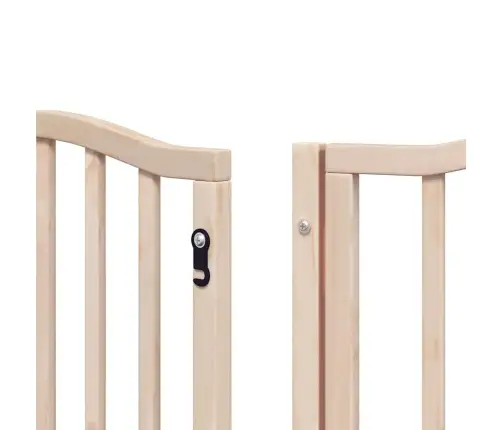 Suņu Vārti Ar Durvīm, Salokāmi, 12 Paneļi, 600 Cm, Papeles Koks Vidaxl