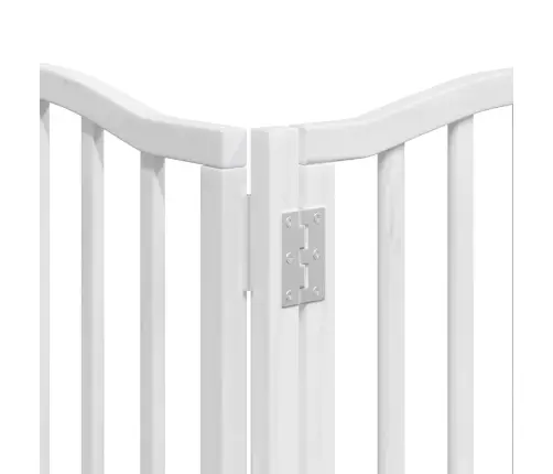 Suņu Vārti Ar Durvīm, Salokāmi, 9 Paneļi, 450 Cm, Papeles Koks Vidaxl