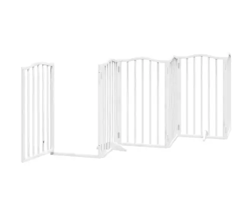 Suņu Vārti Ar Durvīm, Salokāmi, 9 Paneļi, 450 Cm, Papeles Koks Vidaxl