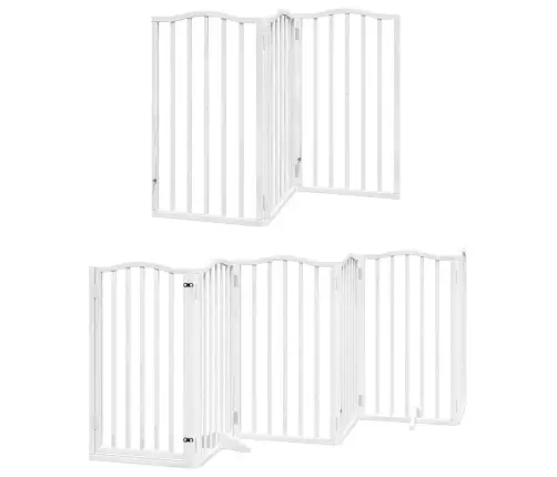 Varteliai Šunims Su Durimis, 12 Segmentų, Balti, 600cm Tuopa