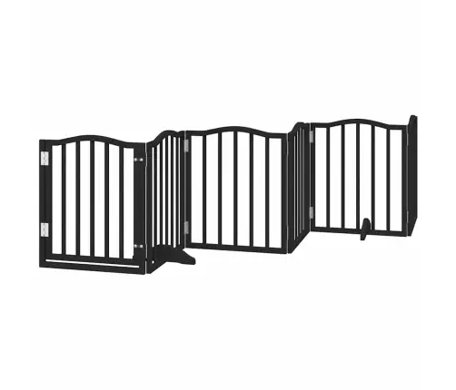 Varteliai Šunims Su Durimis, 9 Segmentai, Juodi, 450cm Tuopa