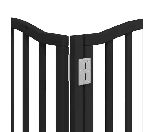 Varteliai Šunims Su Durimis, 9 Segmentai, Juodi, 450cm Tuopa